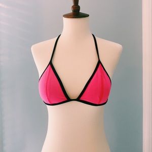 PINK Triangle Bikini Top